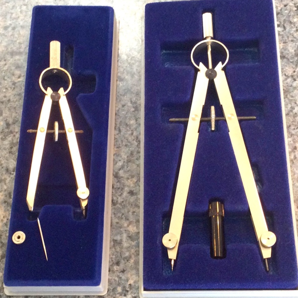 Set of two Dietzgen drafting Bow Pencils.